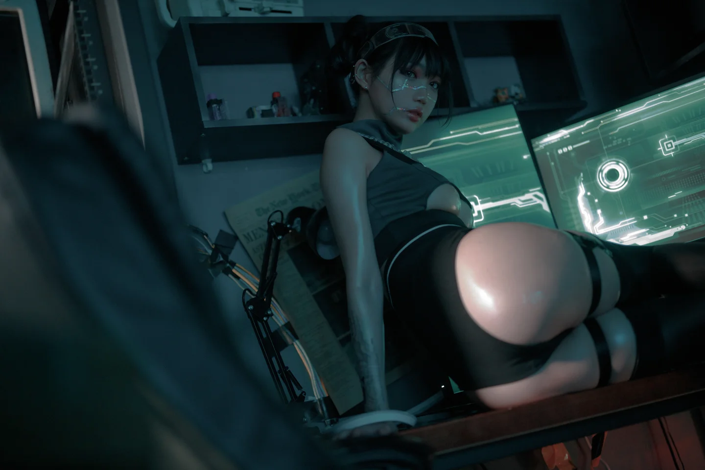 周叽是可爱兔兔 - 仿生人形 [38P-877MB] tg@simisebaisi 【丝足阁】019.webp